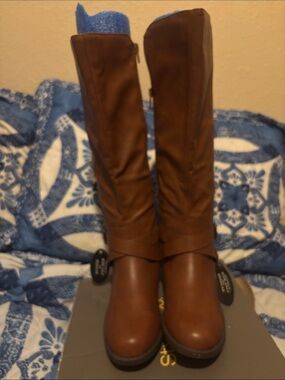 Style & Co. Chestnut Brown Over-the-Knee Riding Boots